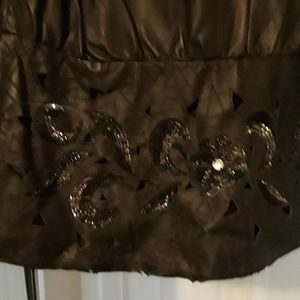 Vintage Sequined Leather Jacket